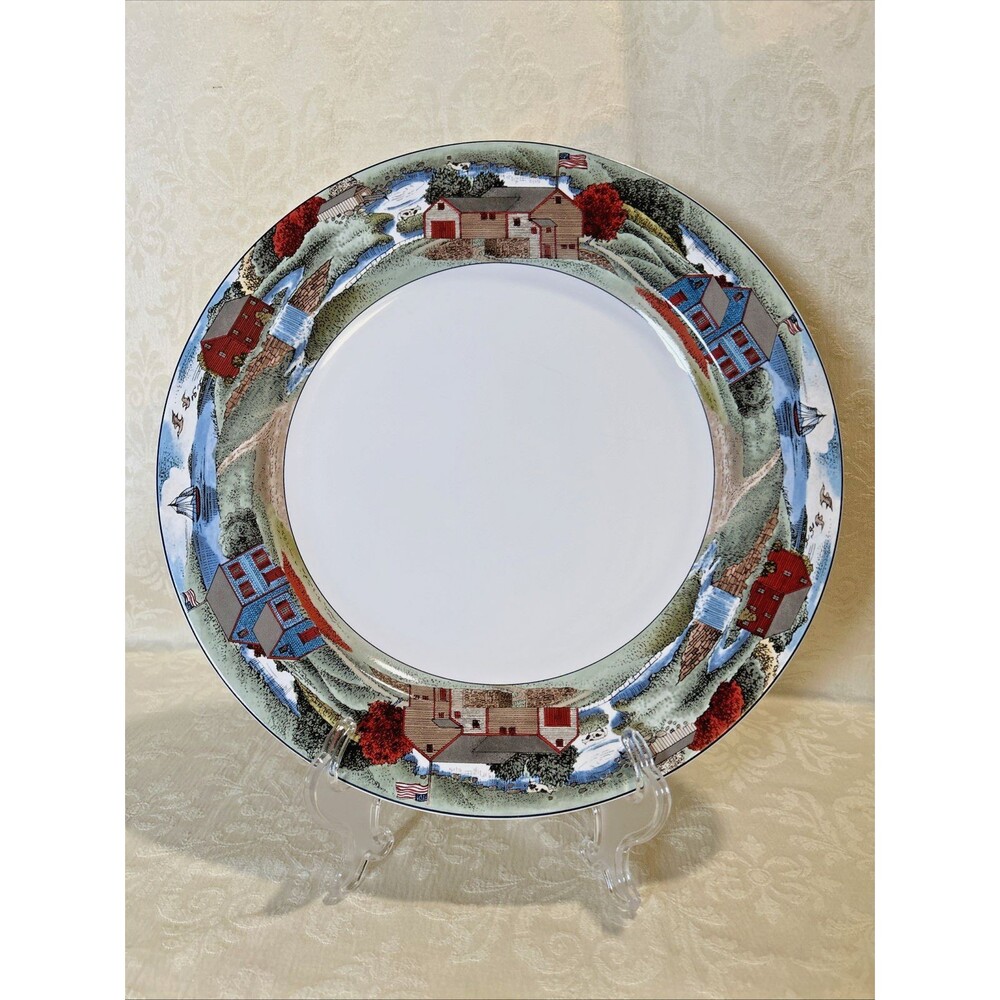 Epoch Exclusives Pioneer Bay E203 13" Round Platter Chop Plate Serving Charger